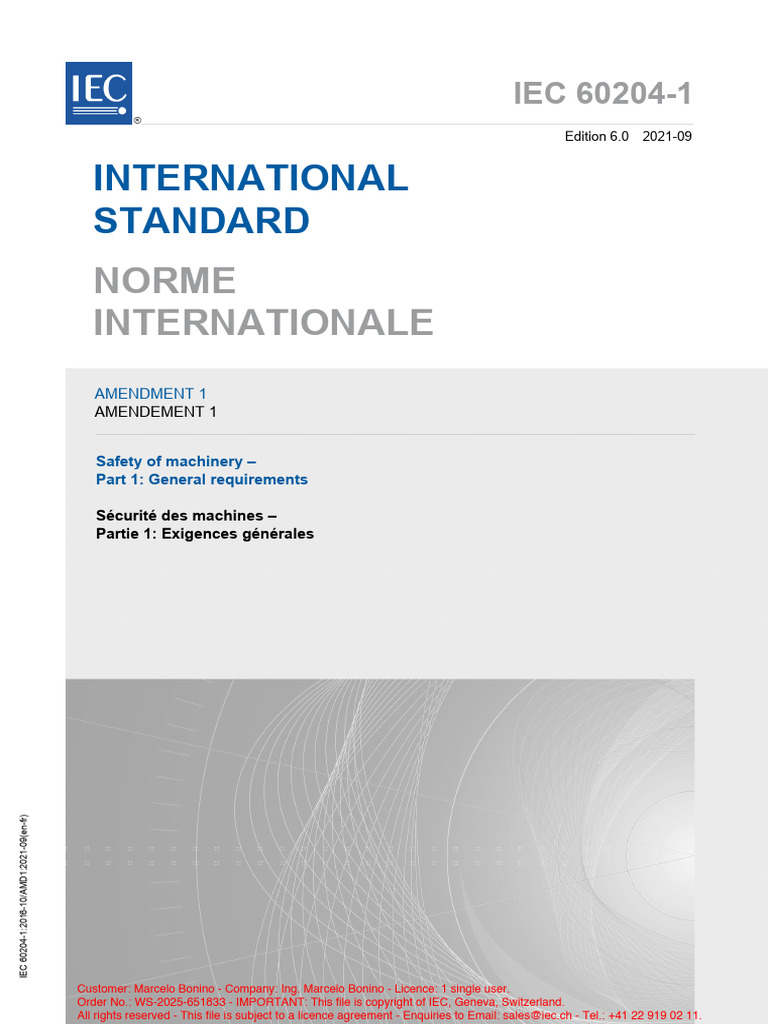 IEC 60204-1 AMD1 (Ed6.0) | PDF