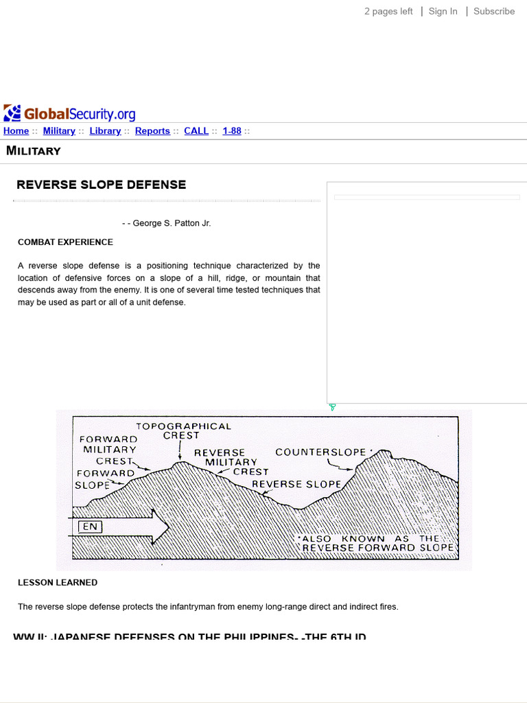 Reverse Slope Defense_ Light Infantry in Action | PDF | Artillery | Warfare