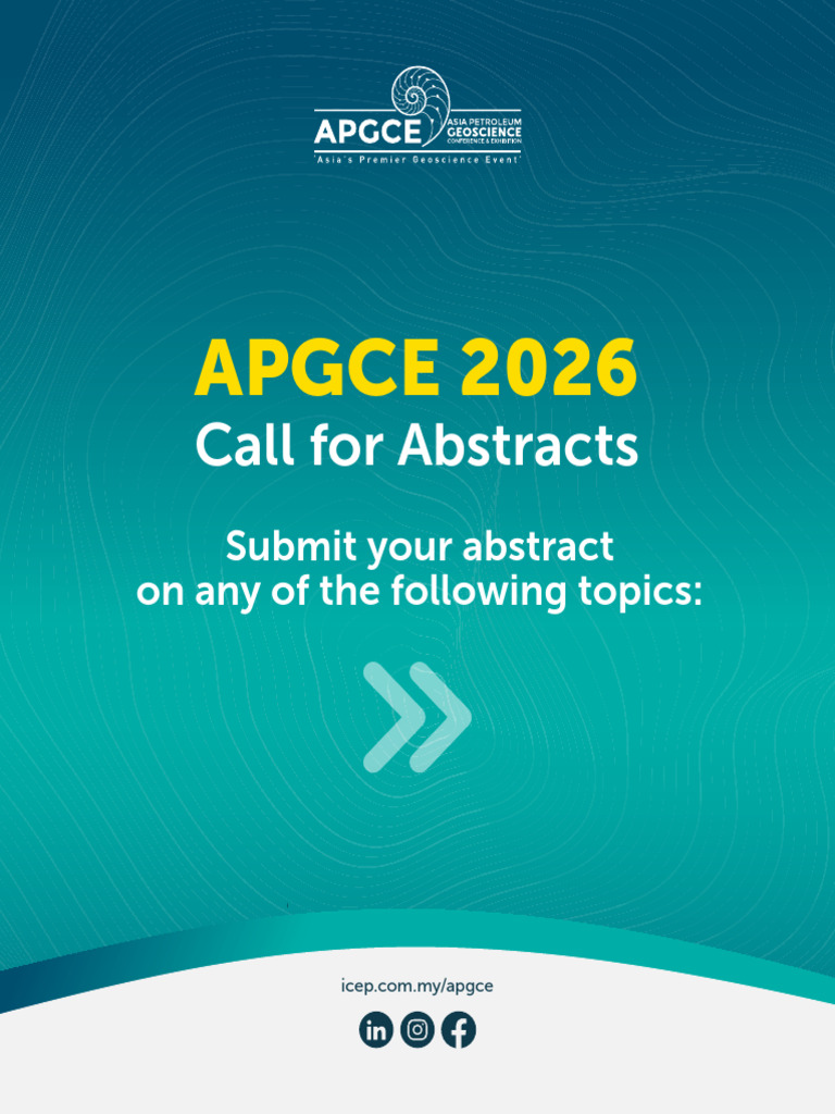 APGCE 2026 Call For Abstracts | PDF | Petroleum Reservoir | Carbon ...