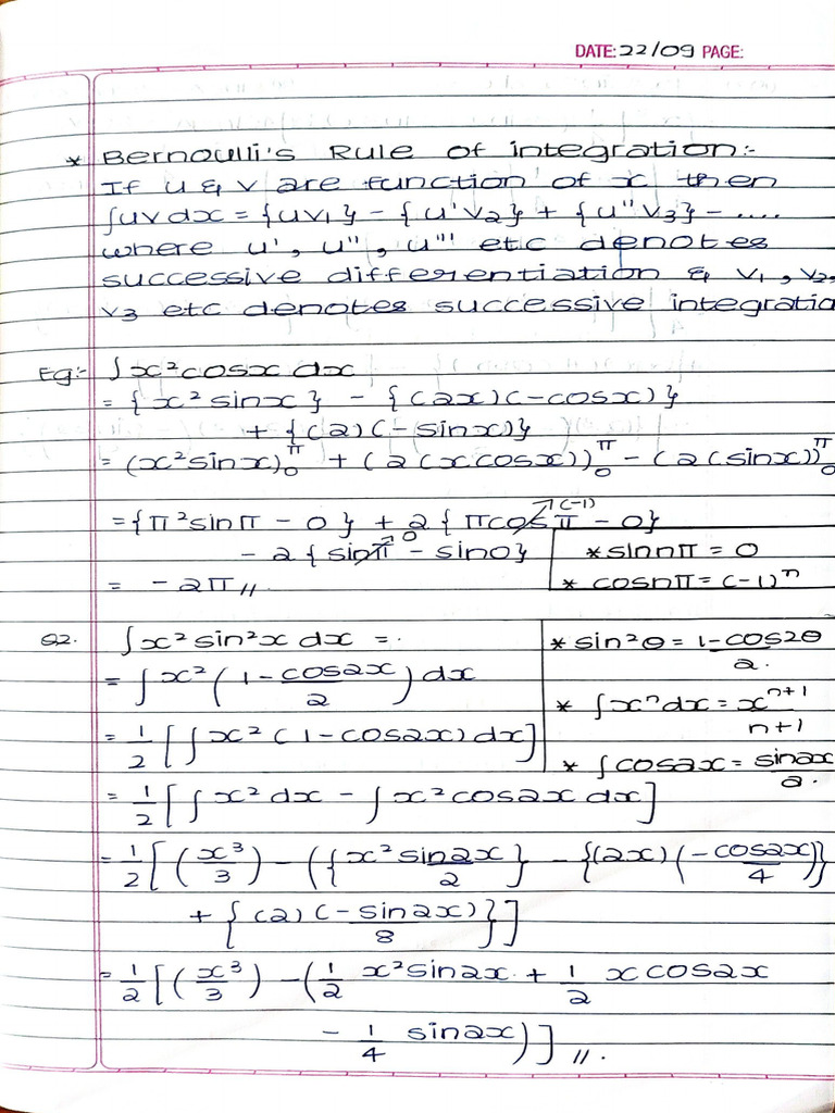 Maths Notes | PDF