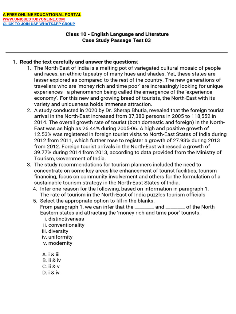 Case Study Based Questions 3 | PDF | Diabetes | Insulin