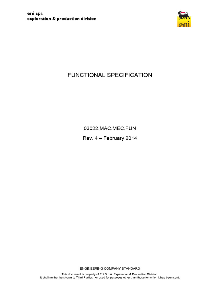Process Reciprocating Compressors (API 618) : Functional Specification ...