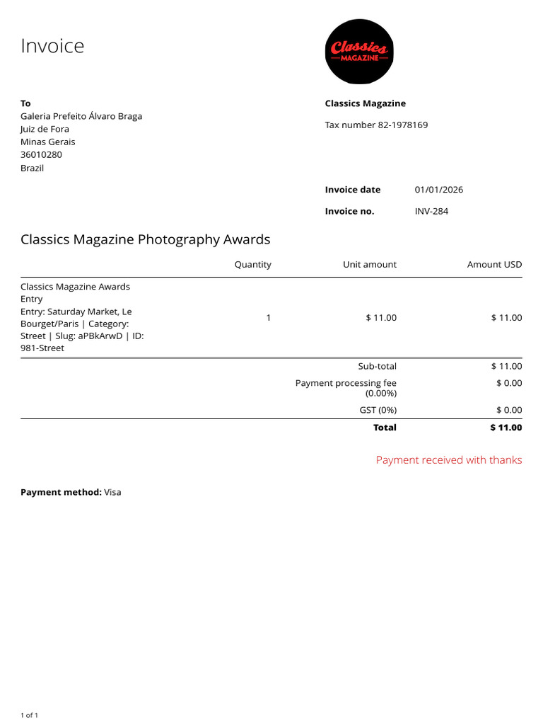 Invoice Classics Magazine | PDF