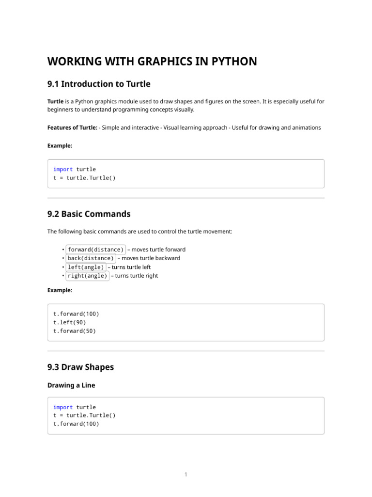 9 Working With Graphics and Libraries in Python | PDF | Microsoft Excel ...