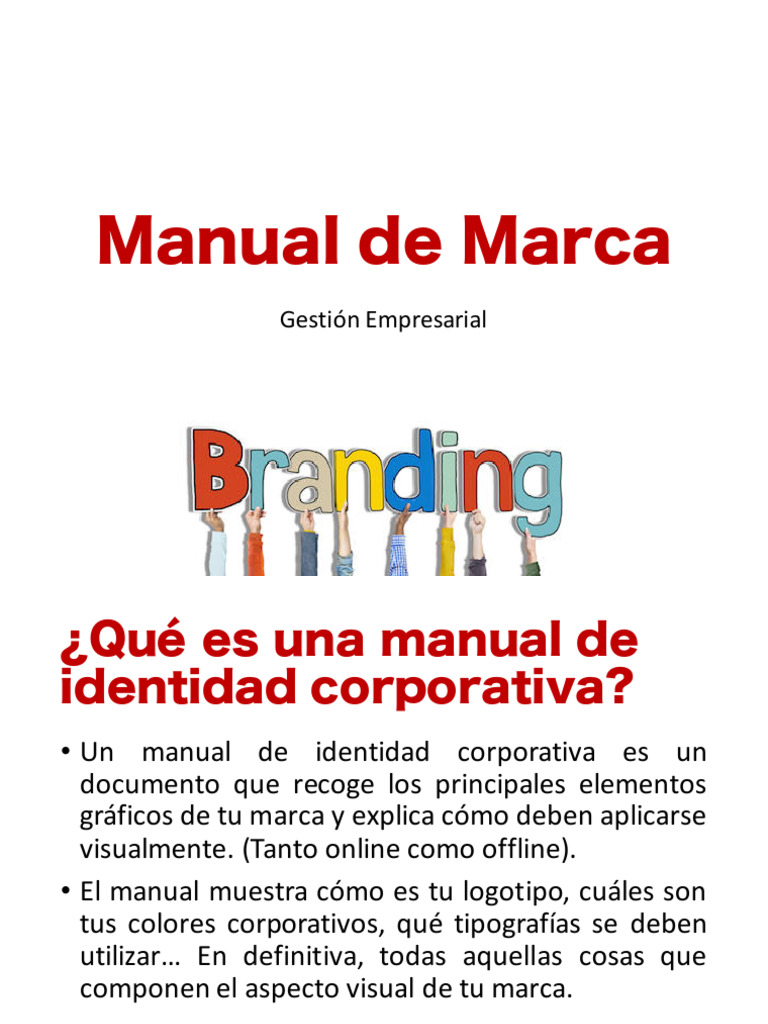 Manual de Marca o Branding | PDF | Marca | Gestión de la marca