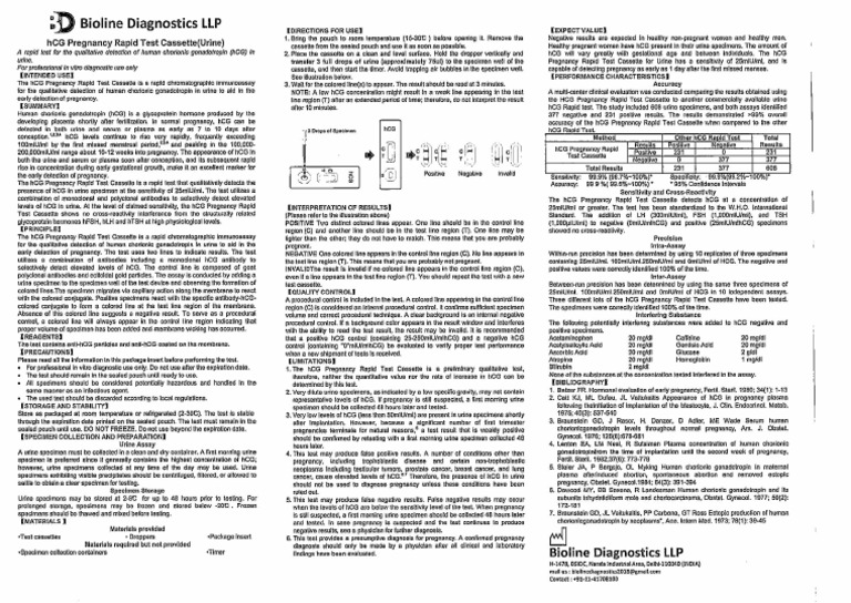 HCG Insert | PDF