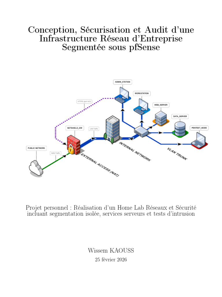 Architecture Réseau Sécurisée & Audit Cyber - Wissem KAOUSS | PDF ...