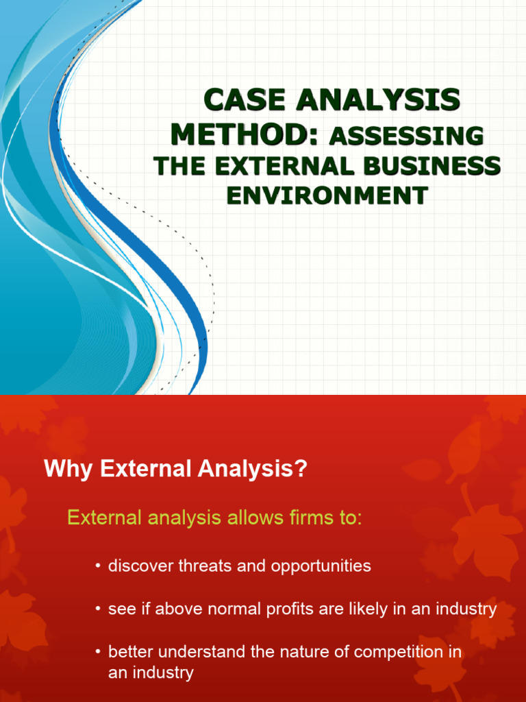 External Environment Analysis | PDF | Profit (Economics) | Economics