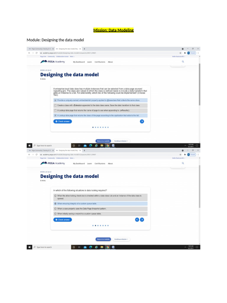 4 Mission DataModeling | PDF