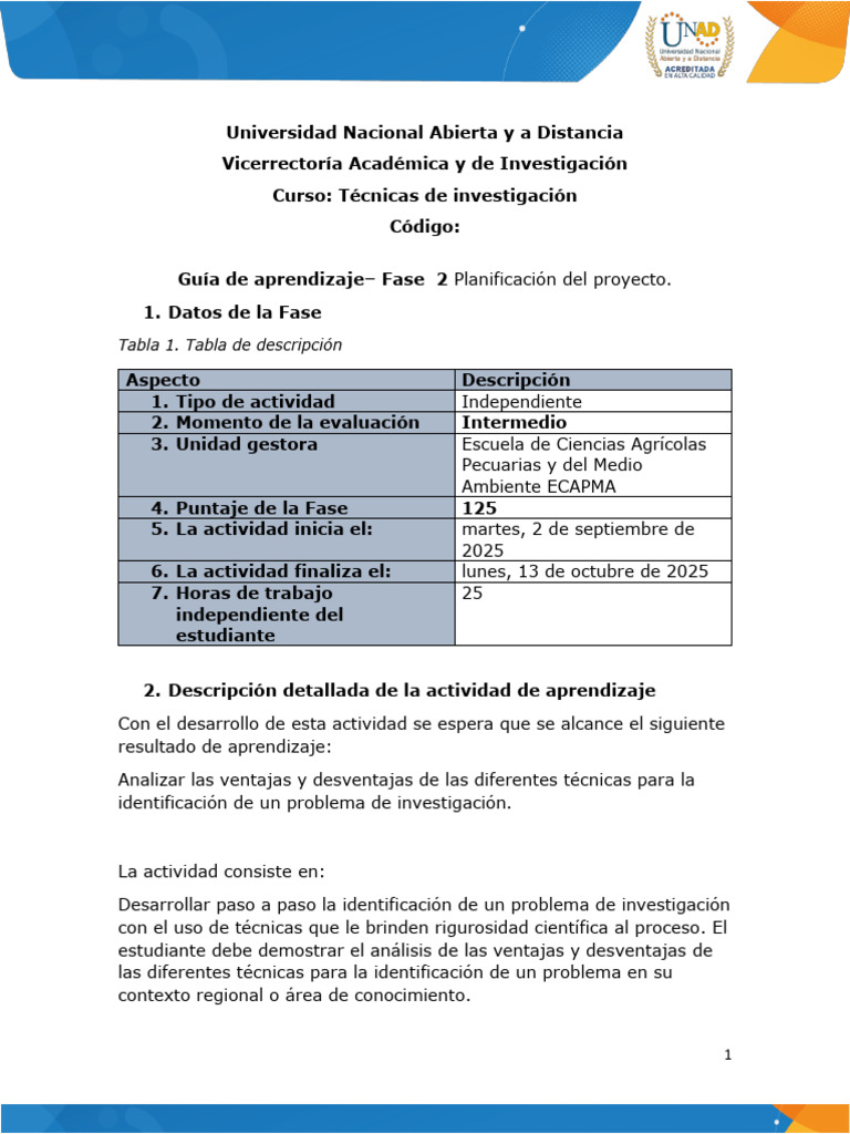 Guía de Aprendizaje - Fase 2 - Planificación Del Proyecto | PDF ...