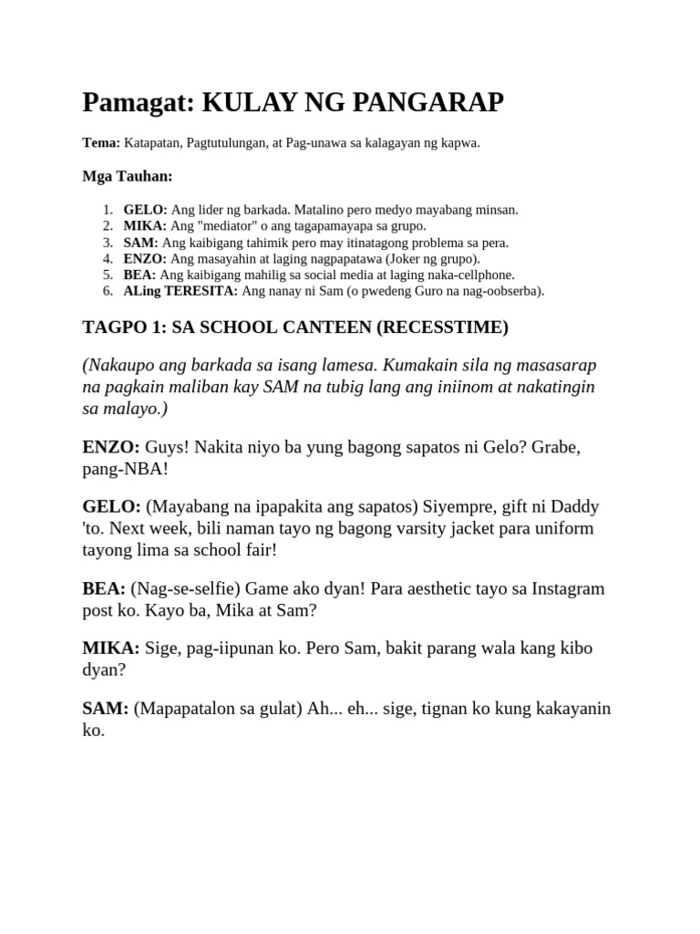 Kulay NG Pangarap | PDF