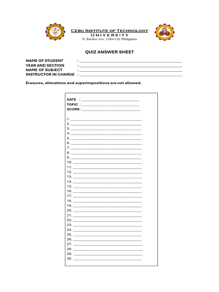 Answer Sheets Lecab Template | PDF | Chess Theory | Chess Openings