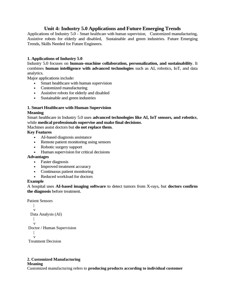 Unit 4 Chapter Notes | PDF | Internet Of Things | Artificial Intelligence