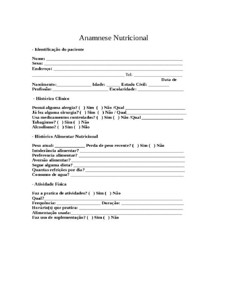Anamnes e | PDF