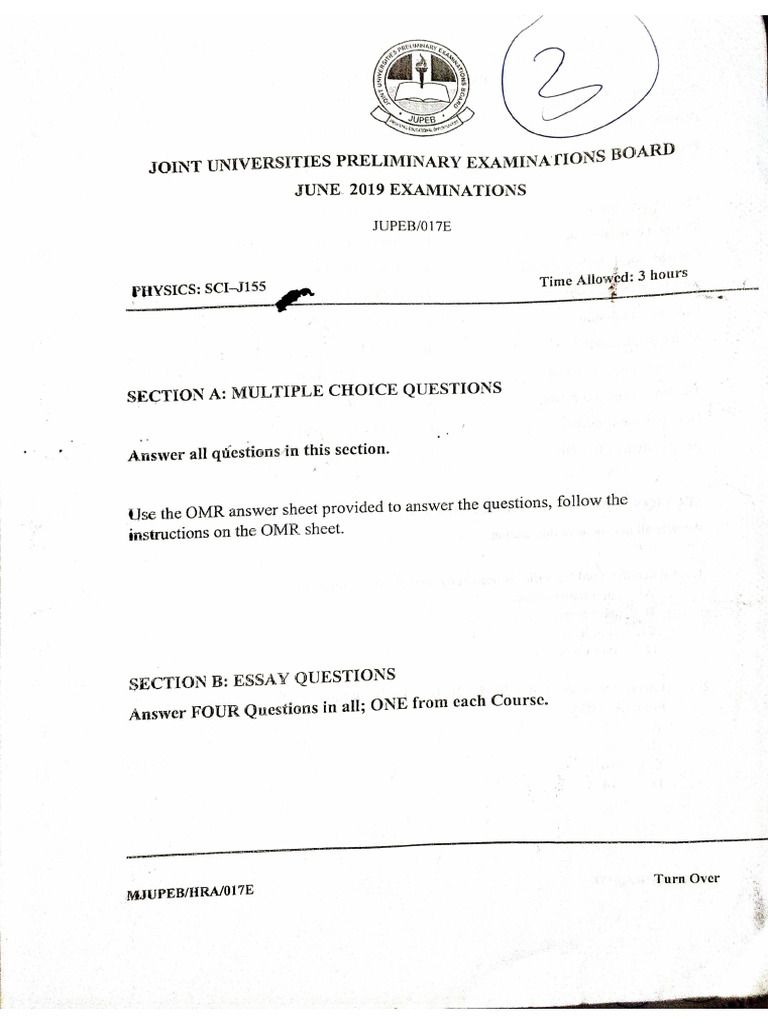PHY 2019 pq | PDF