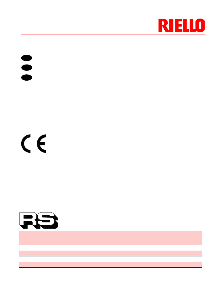 Manual Riello RS 34 - 1 44 - 1 | PDF