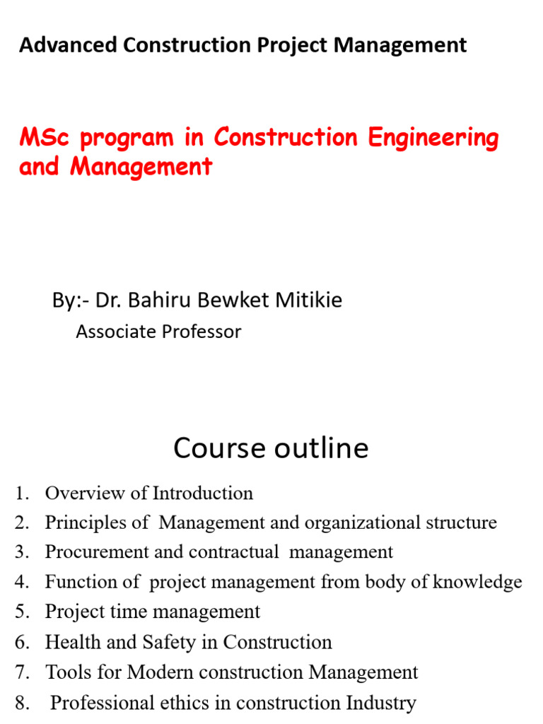 Chapter 1-Project and Construction Project | PDF | Project Management ...