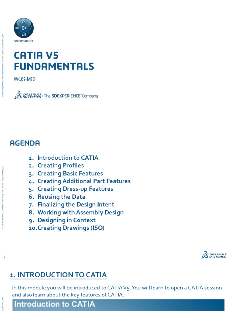 01-CATIA V5 Fundamentals | PDF
