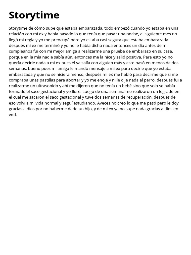 Storytime PDF | PDF