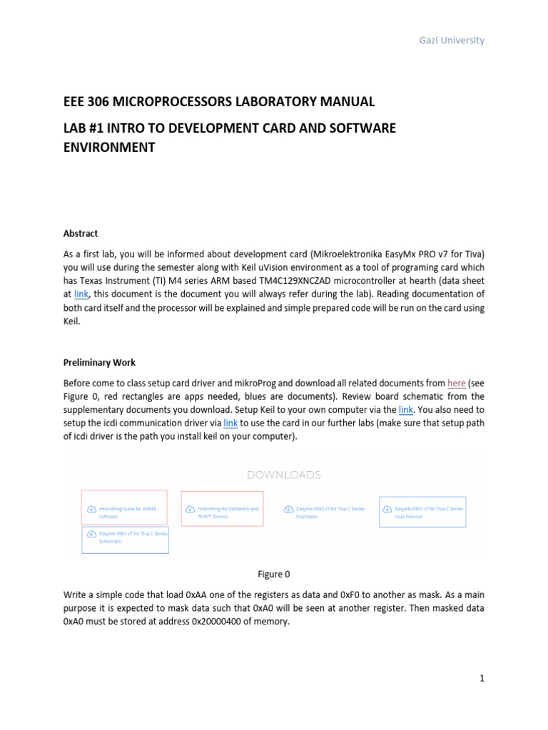 Lab#1 | PDF | Microcontroller | Software