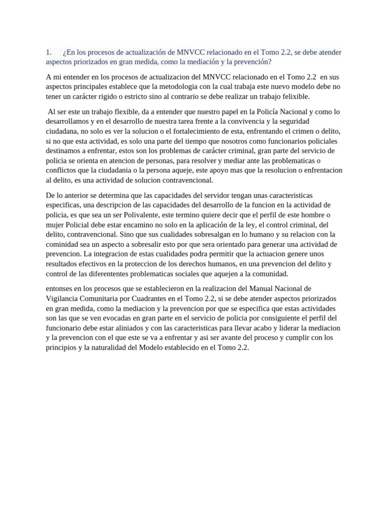 MNVCC | PDF | Policía | Crímenes