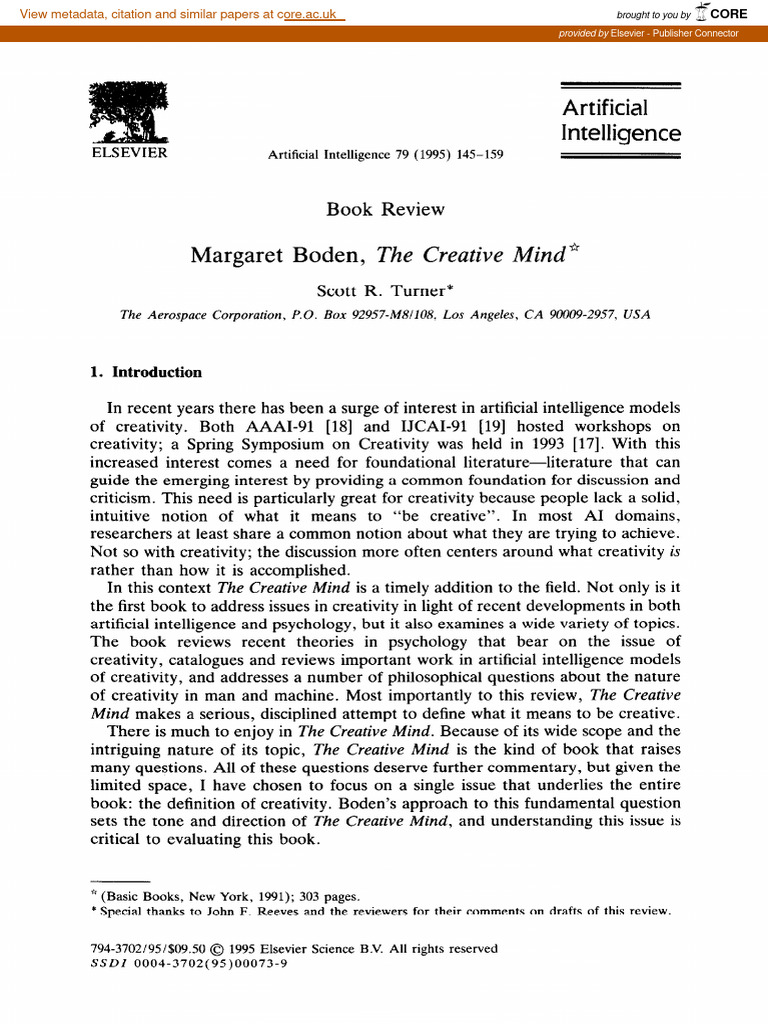 The Creative Mind | PDF | Creativity | Theory