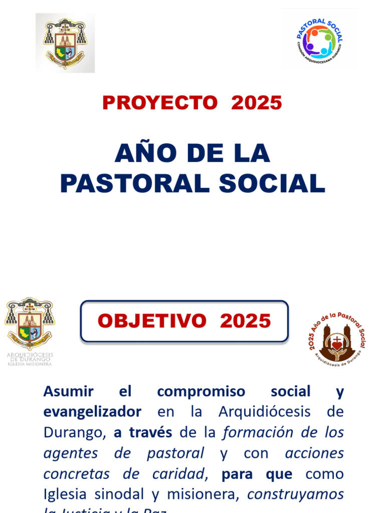 Plan 2025 Año de La Pastoral Social-Definitivo | PDF