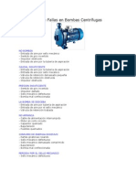 Diagnóstico de Fallas en Bombas Centrífugas