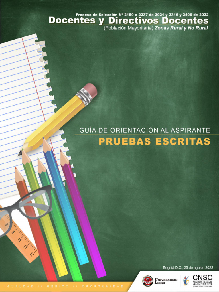 Gua de Orientacin Al Aspirtante Poblacin Mayoritaria | PDF | Maestros ...