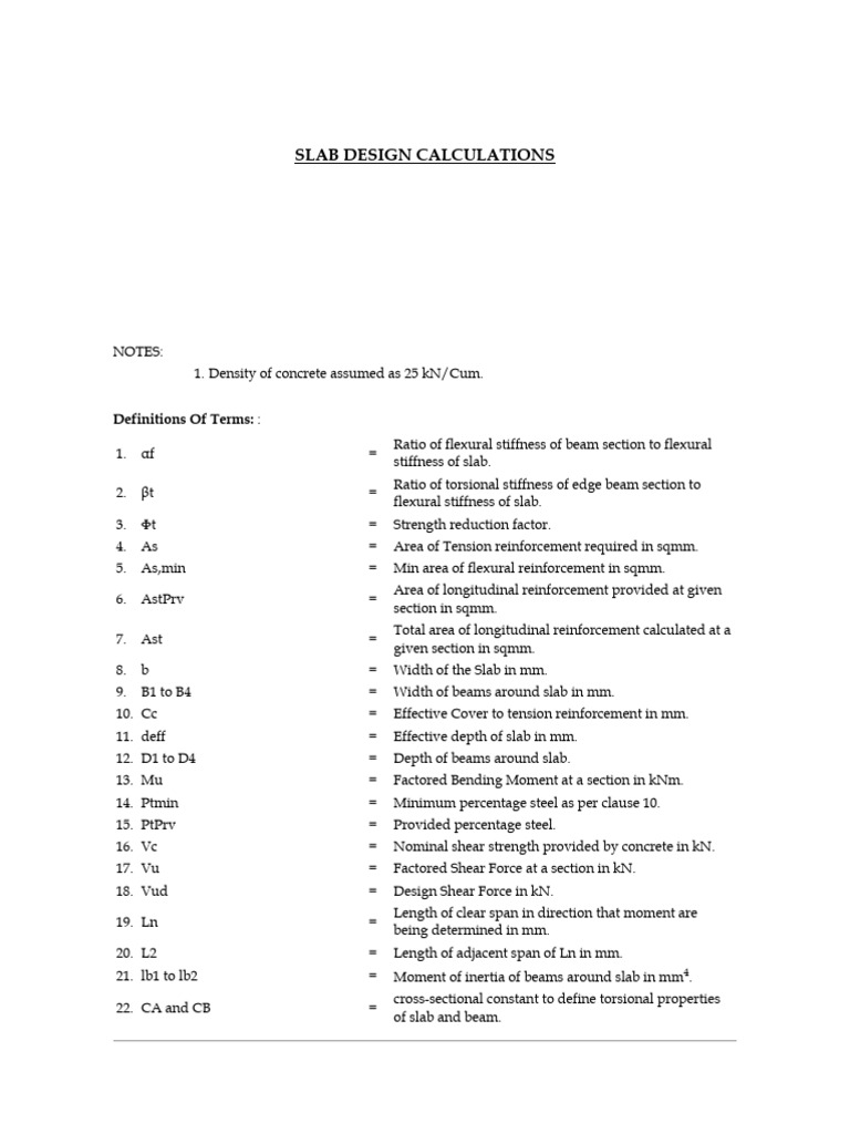 003 Slab Design | PDF