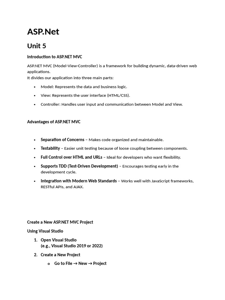 Unit 5 | PDF | Model–View–Controller | Method (Computer Programming)