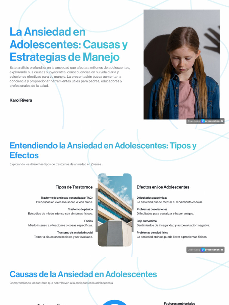 La ansiedad en adolescentes_ Causas y manejo efectivo | PDF