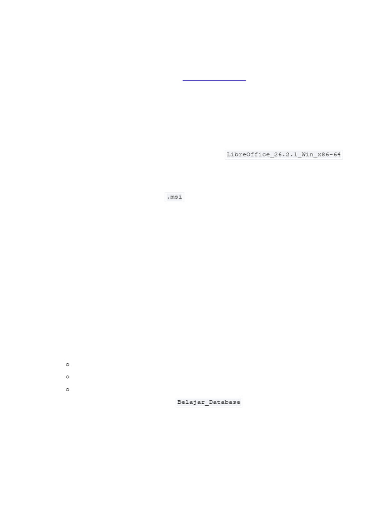 Database Dengan Libreoffice Base | PDF