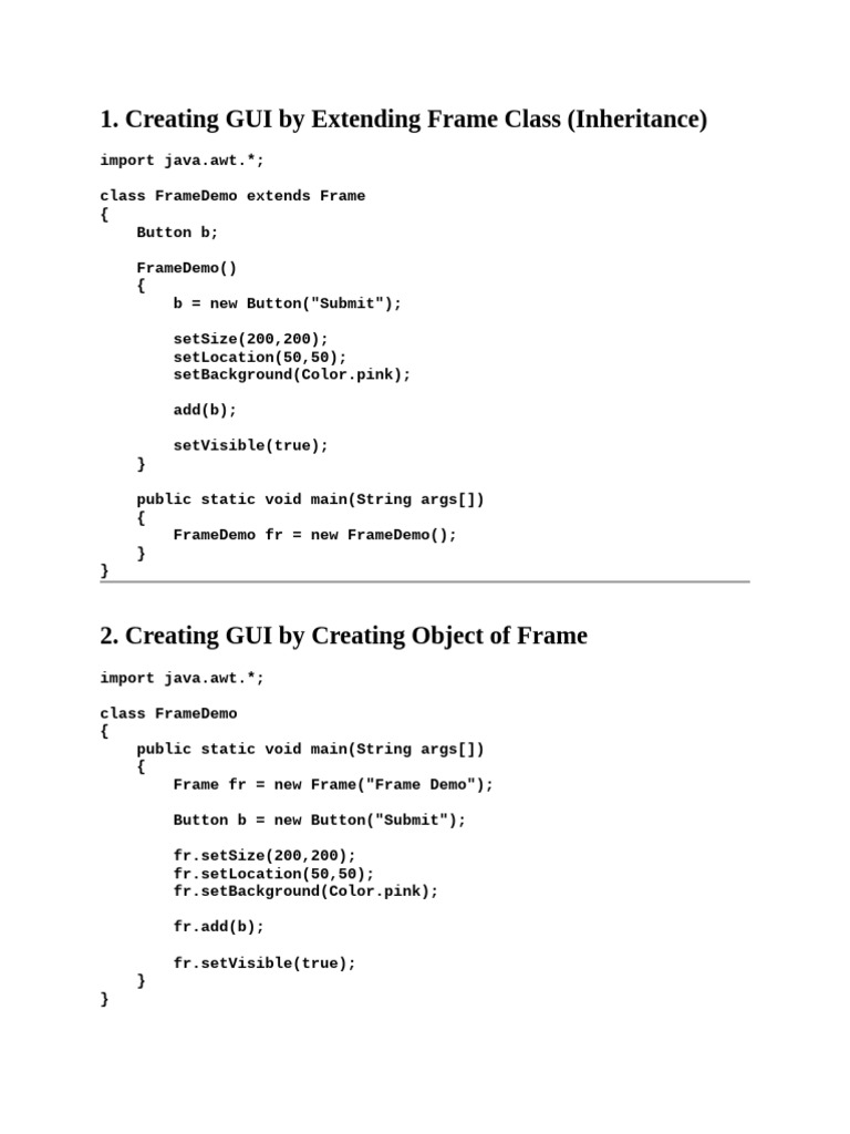 Awt Components | PDF