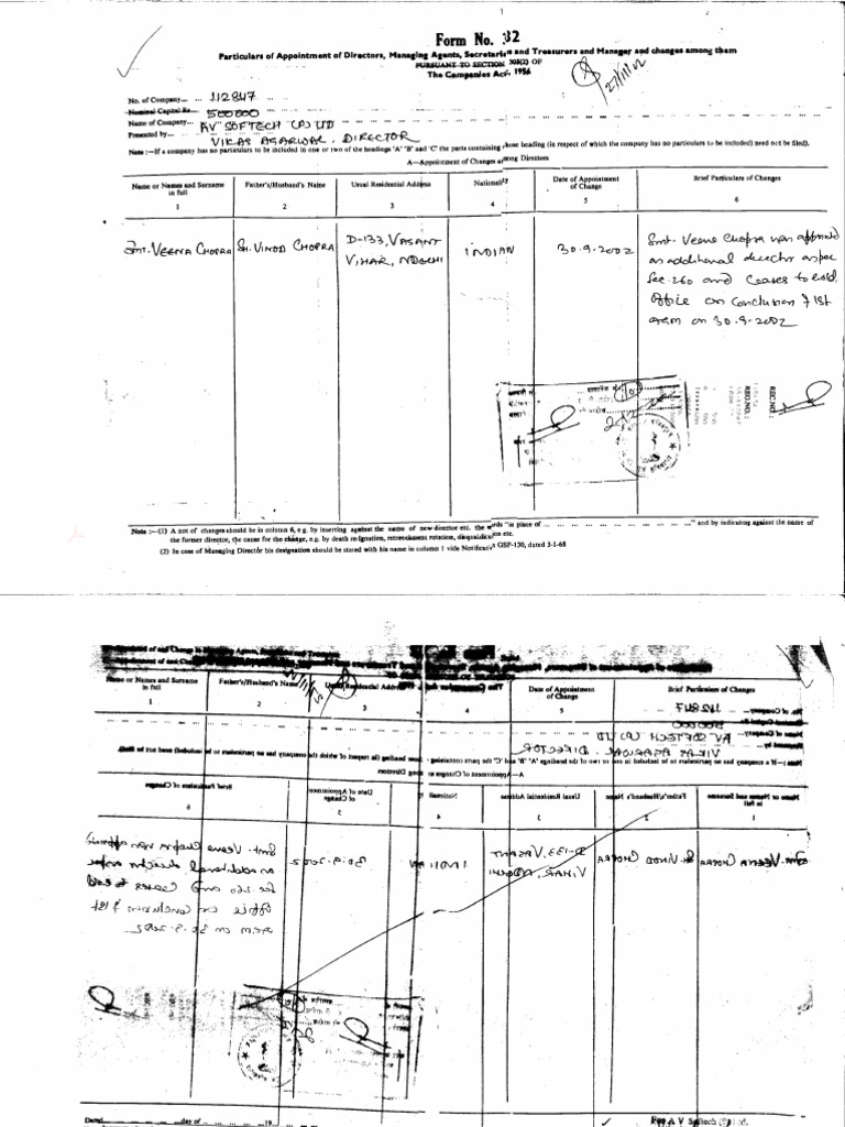 Form 32 - 18 - 03 - 2006 | PDF