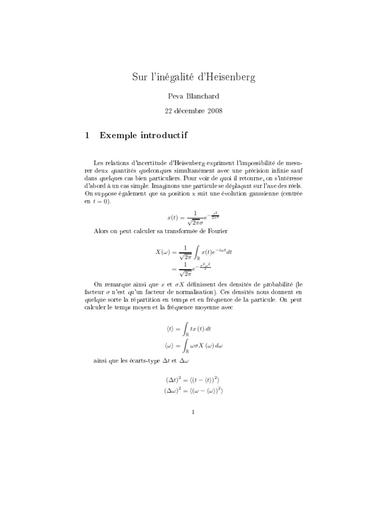 Le Principe d'Incertitude d'Heisenberg pour les nuls La science facile — free download