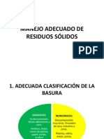 Manejo Adecuado de Residuos Sólidos