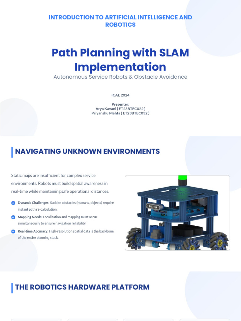 Autonomous Robot Path Planning With SLAM | PDF