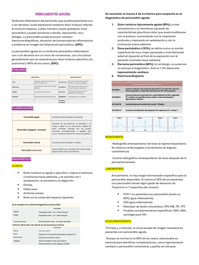 Pericarditis Aguda | PDF