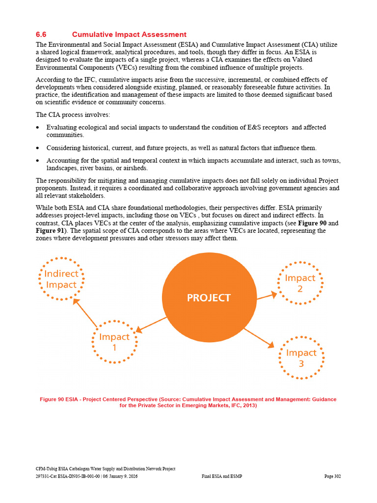 Cumulative Impact - ESIA Catbalogan | PDF | Environmental Impact ...