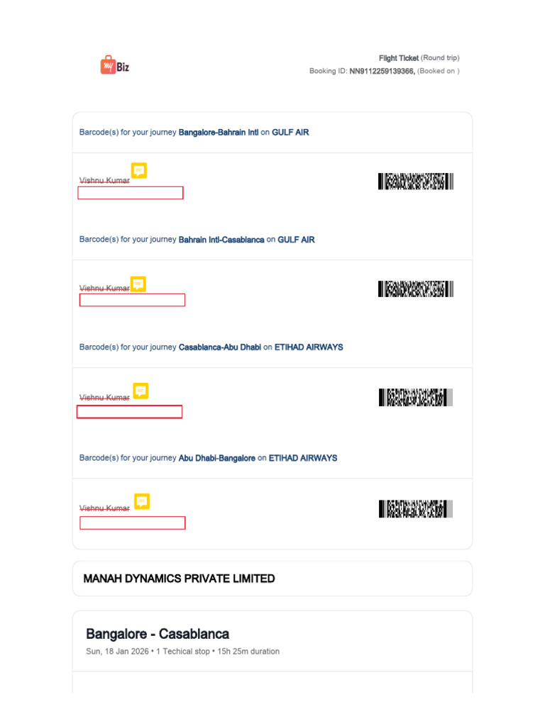 Markup Copy - ETicket - NN9112259139366 | PDF | Travel Visa