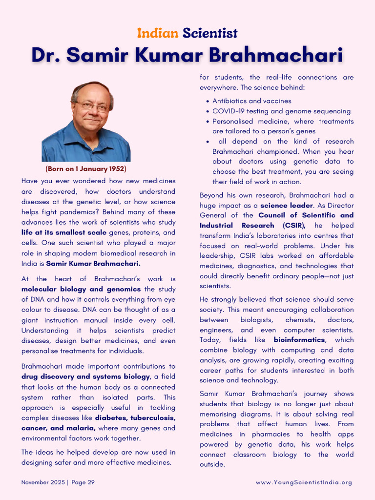 Samir Kumar Brahmachari 11-25 | PDF | Genetics | Science