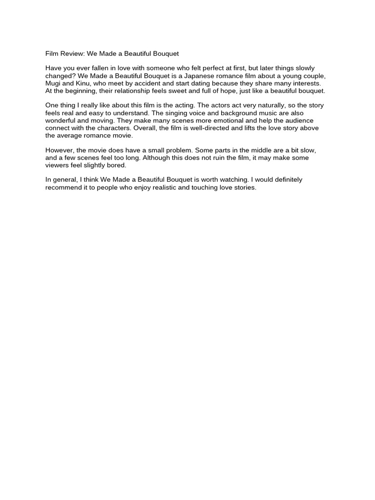 Writing An Informal Review | PDF