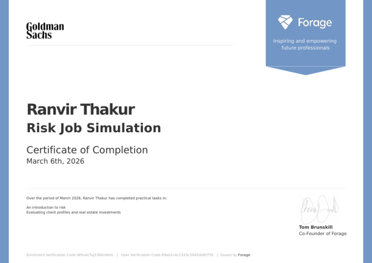 Risk Management Certification | PDF
