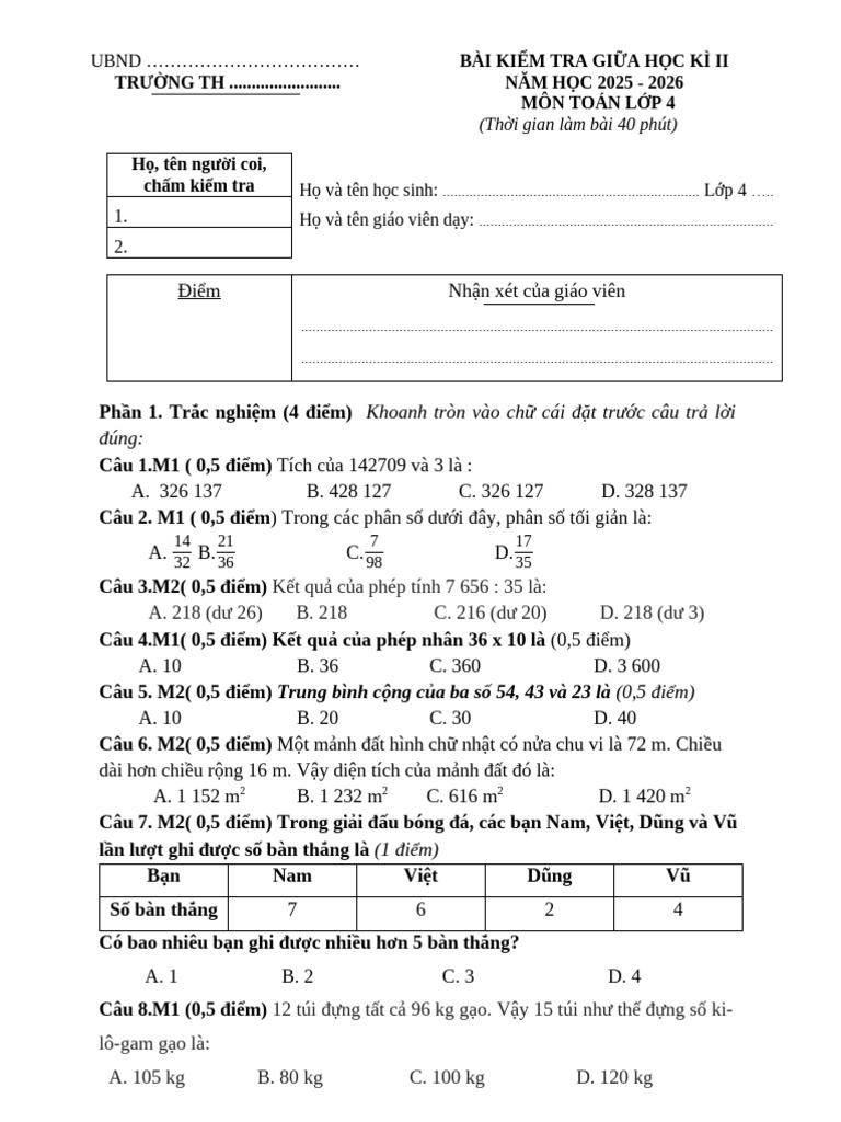 ĐỀ ÔN HT 2 | PDF