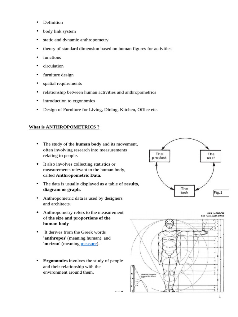 ID - Anthropometrics and Ergonomics | PDF | Anthropometry
