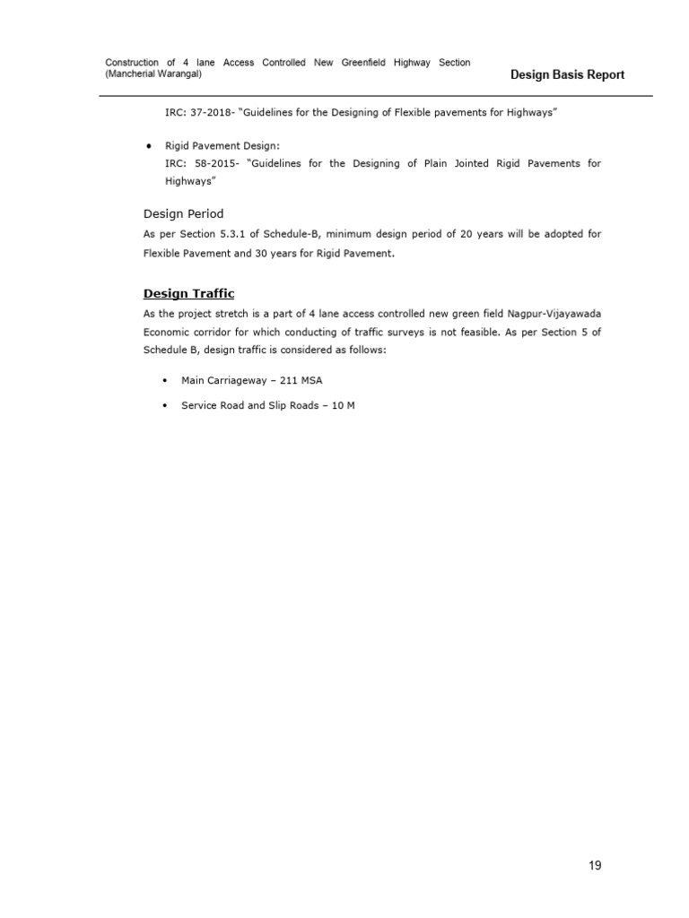 DesignBasisReport Part5 | PDF | Road Surface | Lane