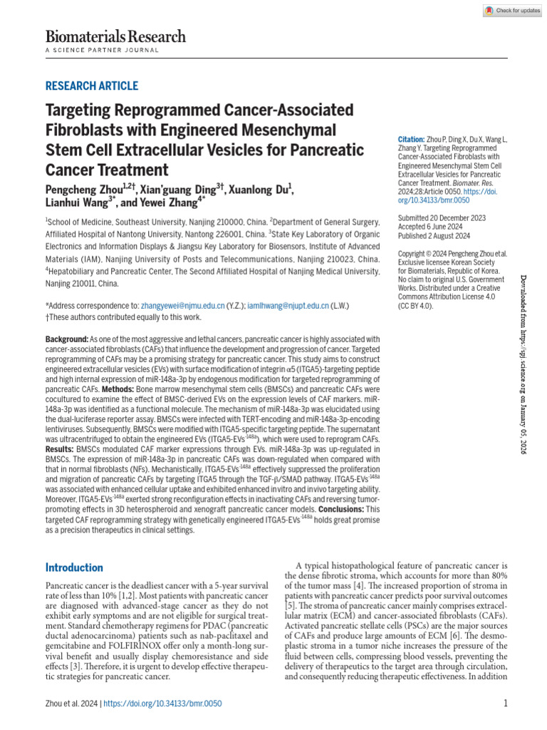 (Research) Pancreatic Cancer Treatment | PDF | Pancreatic Cancer | Cancer