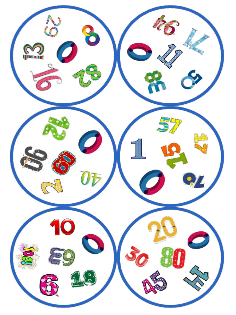 Dobble Spot It Numbers | PDF