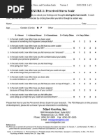 PSS-10 Questionnaire for Stress Assessment | PDF